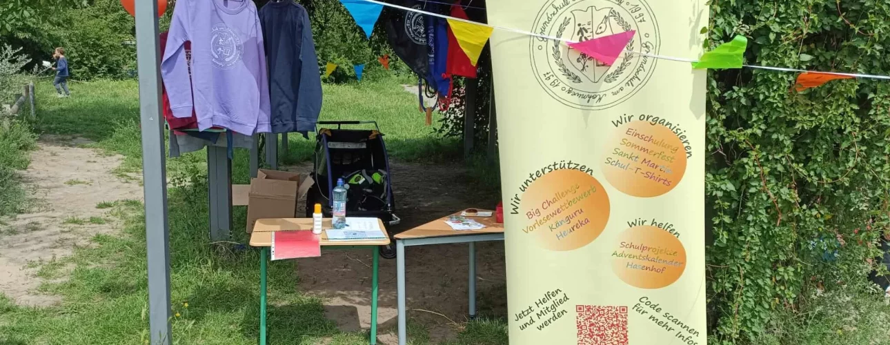 Sommerfest der Schule am Mohnweg mit Stand des Fördervereins